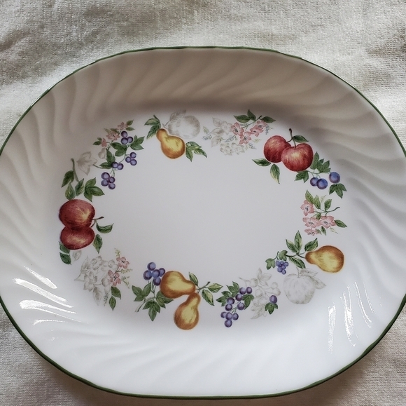 Vintage Corelle Chutney Fruit Pattern Serving Platter - Picture 6 of 9
